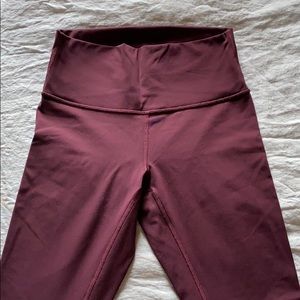 Plum full length lululemon leggings